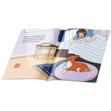 Caritas-Kinderbuch "Ein Tag mit Jenny und Sam"