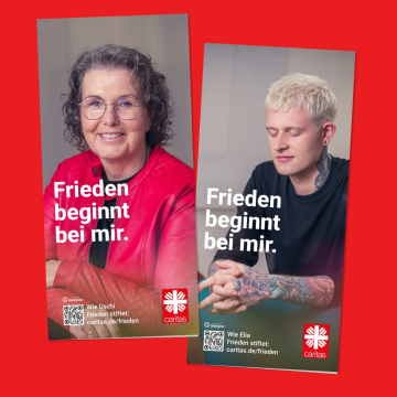 Flyer zur Caritas-Kampagne 2024