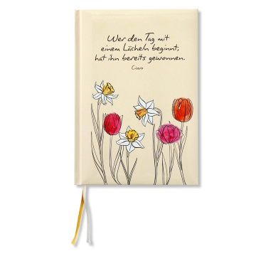 Notizbuch mit Blumen