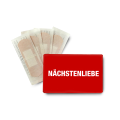 Caritas-Pflastermäppchen mit vier Pflastern (10er Set)